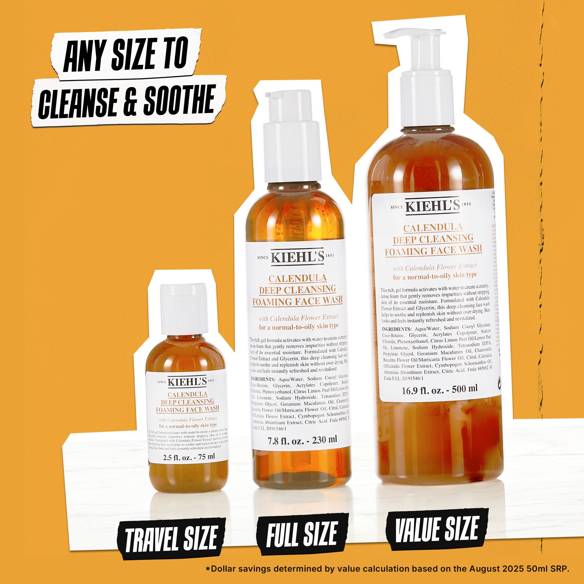 Calendula Deep Cleansing Foaming Face Wash